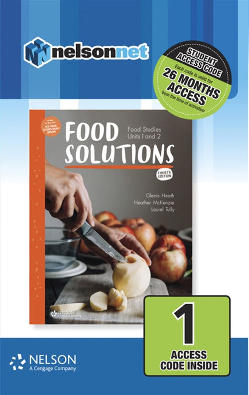 Food Solutions: Food Studies Units 1 & 2 1-code Access Card | Zookal Textbooks | Zookal Textbooks