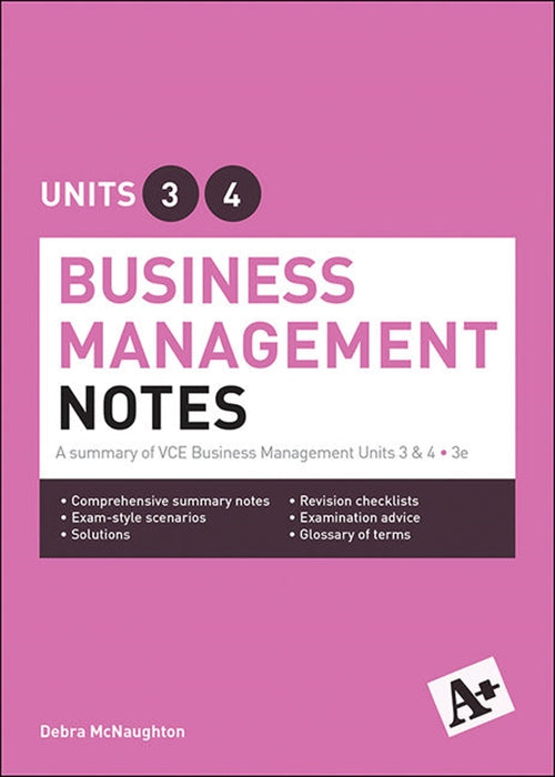  A+ Business Management Notes VCE Units 3 & 4 | Zookal Textbooks | Zookal Textbooks