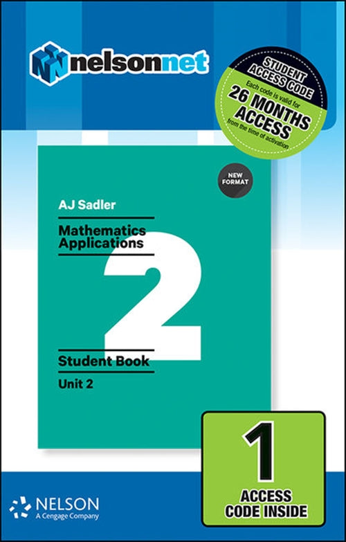 Sadler Maths Applications Unit 2 ' Revised Format ' 1 Access Code | Zookal Textbooks | Zookal Textbooks