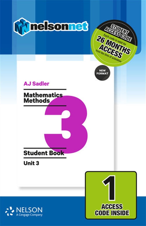  Sadler Mathematics Methods Unit 3 Revised ' 1 Access Code | Zookal Textbooks | Zookal Textbooks
