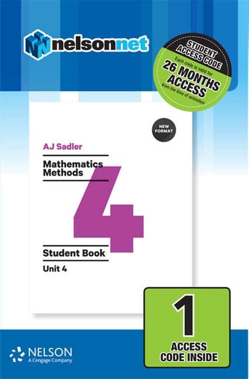  Sadler Mathematics Methods Unit 4 Revised ' 1 Access Code | Zookal Textbooks | Zookal Textbooks