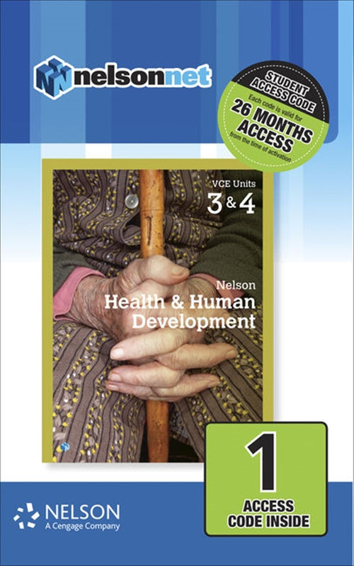 Nelson Health & Human Development VCE Units 3 & 4 (1 Access Code Card) | Zookal Textbooks | Zookal Textbooks