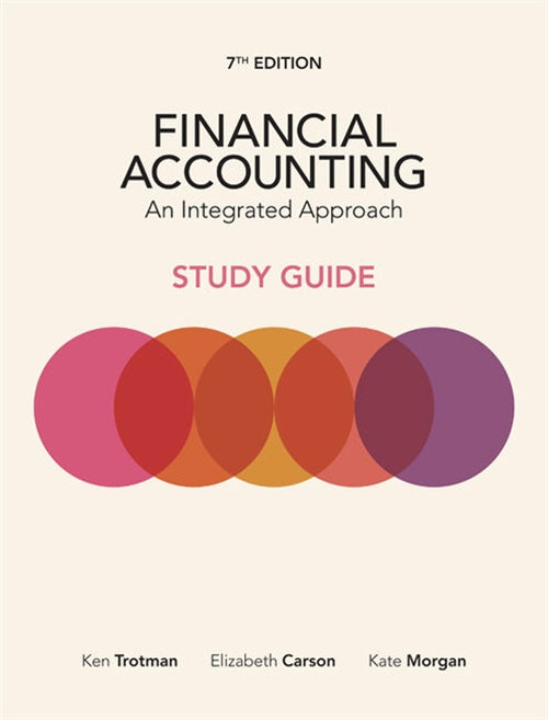  Financial Accounting: An Integrated Approach Student Study Guide | Zookal Textbooks | Zookal Textbooks