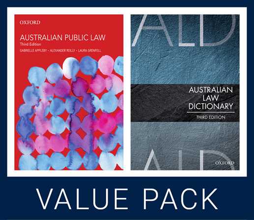 Australian Public Law 3e and Australian Law Dictionary 3e Value Pack | Zookal Textbooks | Zookal Textbooks