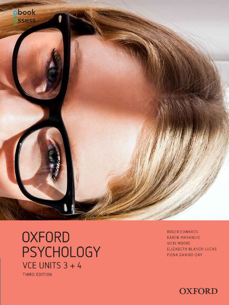 Oxford Psychology Units 3+4 Student book + obook assess | Zookal Textbooks | Zookal Textbooks