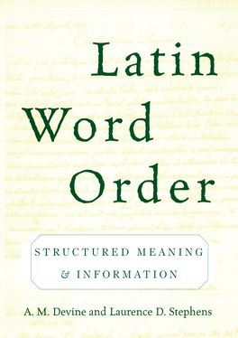 Latin Word Order | Zookal Textbooks | Zookal Textbooks