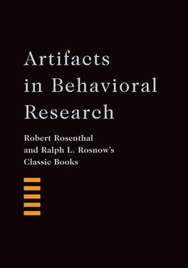 Artifacts in Behavioral Research | Zookal Textbooks | Zookal Textbooks