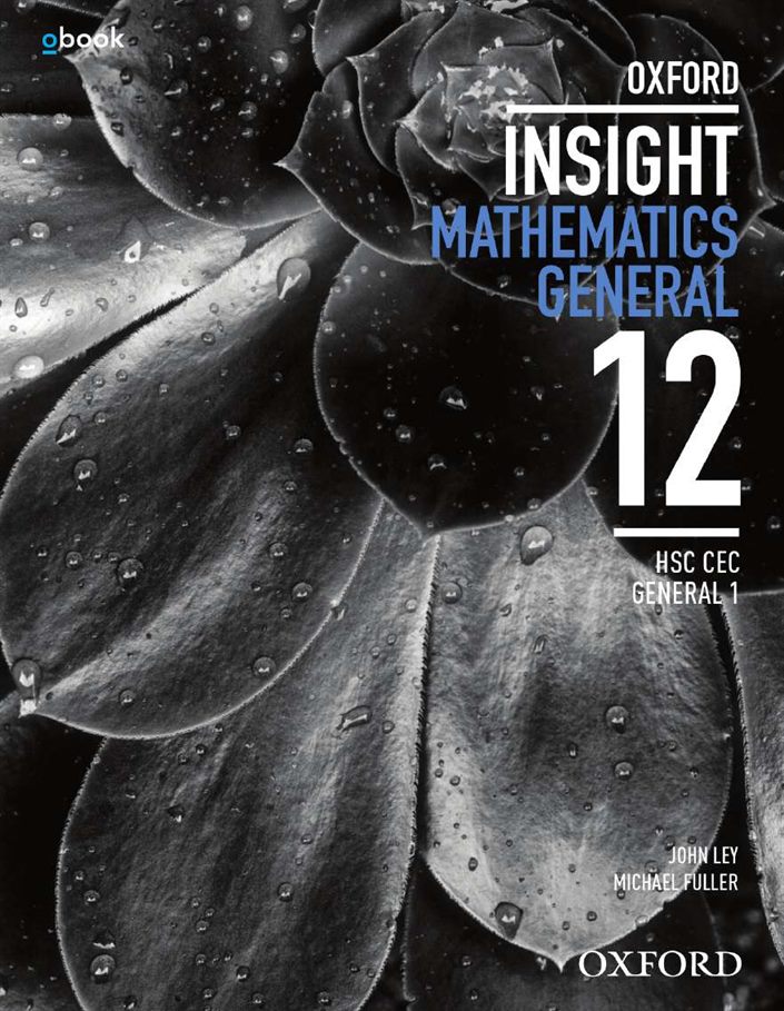 Oxford Insight Mathematics General HSC CEC 1 Student Book + obook | Zookal Textbooks | Zookal Textbooks