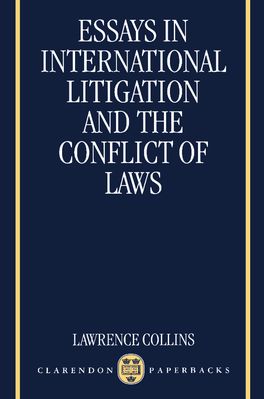 Essays in International Litigation and the Conflict of Laws | Zookal Textbooks | Zookal Textbooks