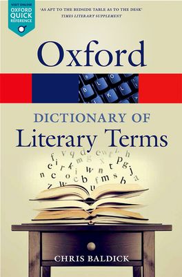 The Oxford Dictionary of Literary Terms | Zookal Textbooks | Zookal Textbooks
