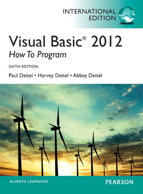 Visual Basic 2012 How to Program, Pearson New International Edition | Zookal Textbooks | Zookal Textbooks