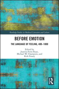 Before Emotion: The Language of Feeling, 400-1800 | Zookal Textbooks | Zookal Textbooks
