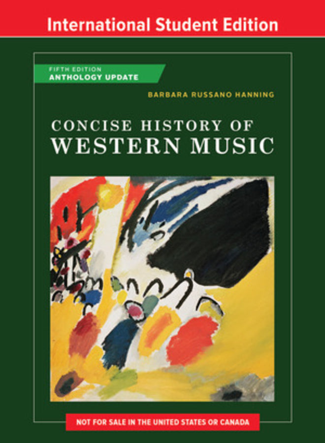 Concise History of Western Music 5th  International Student Edition Anthology Update + Reg Card | Zookal Textbooks | Zookal Textbooks