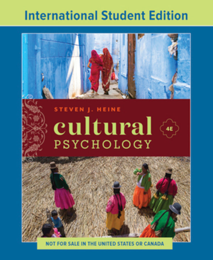 Cultural Psychology, 4th International Student Edition | Zookal Textbooks | Zookal Textbooks