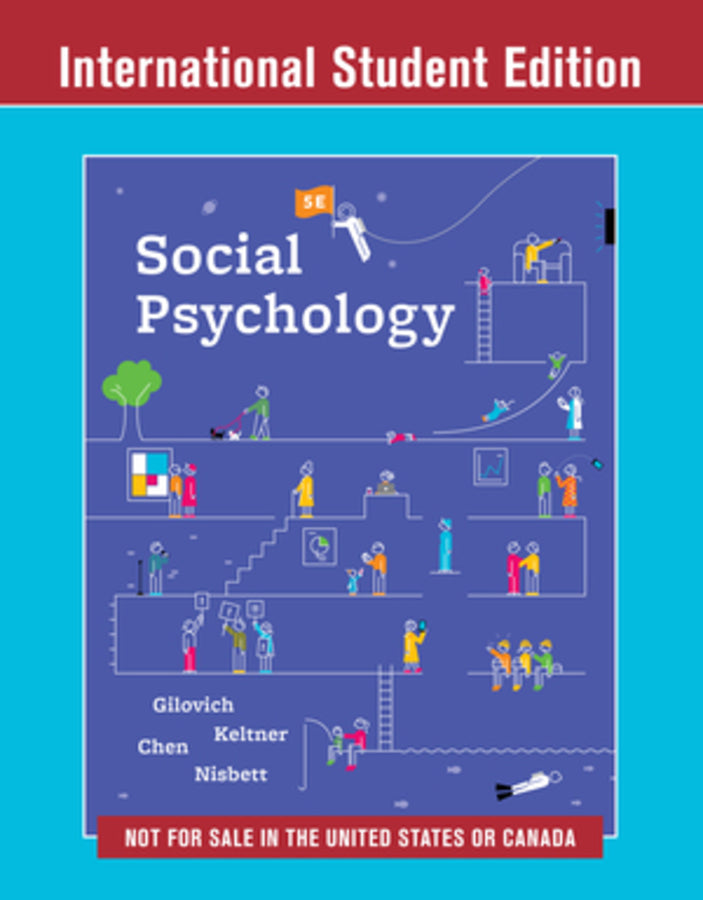 Social Psychology, 5th International Student Edition | Zookal Textbooks | Zookal Textbooks