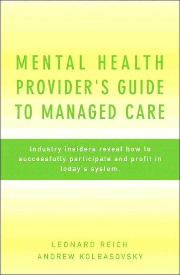 Mental Health Provider's Guide to Managed Care | Zookal Textbooks | Zookal Textbooks