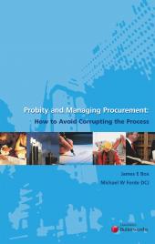Probity & Managing Procurement: How to Avoid Corrupting the Process | Zookal Textbooks | Zookal Textbooks