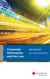 Corporate Information and the Law, 2nd edition | Zookal Textbooks | Zookal Textbooks