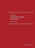 LexisNexis Australian Legal Dictionary, 2nd edition | Zookal Textbooks | Zookal Textbooks