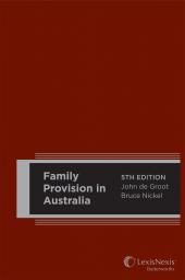 Family Provision in Australia, 5th edition | Zookal Textbooks | Zookal Textbooks
