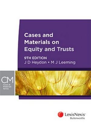 Cases and Materials on Equity and Trusts, 9th edition | Zookal Textbooks | Zookal Textbooks