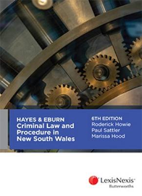 Hayes & Eburn Criminal Law and Procedure in New South Wales, 6th edition | Zookal Textbooks | Zookal Textbooks