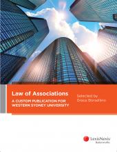 Law of Associations: A Custom Publication for Western Sydney University | Zookal Textbooks | Zookal Textbooks