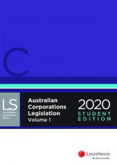 Australian Corporations Legislation 2020 - Student Edition | Zookal Textbooks | Zookal Textbooks