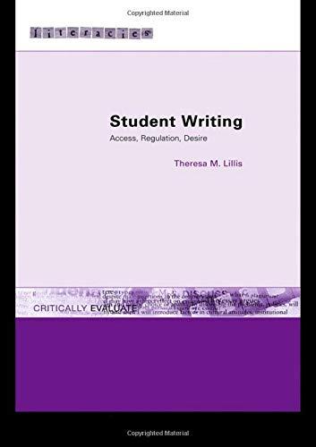 Student Writing | Zookal Textbooks | Zookal Textbooks