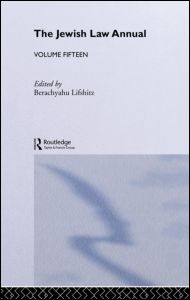 The Jewish Law Annual Volume 15 | Zookal Textbooks | Zookal Textbooks