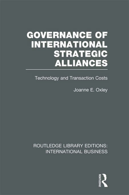 Governance of International Strategic Alliances (RLE International Business) | Zookal Textbooks | Zookal Textbooks