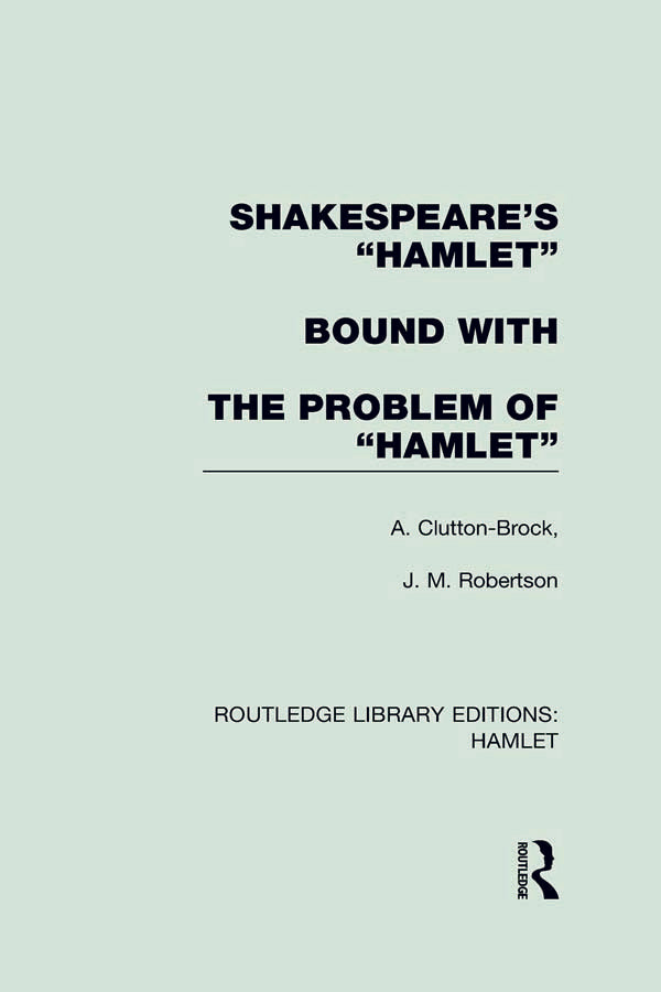 Shakespeare's Hamlet bound with The Problem of Hamlet | Zookal Textbooks | Zookal Textbooks