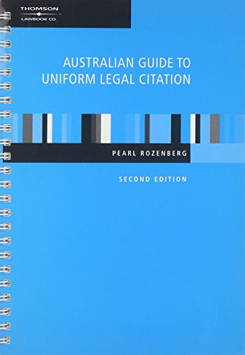 Australian Guide to Uniform Legal Citation, 2nd Edition | Zookal Textbooks | Zookal Textbooks