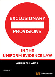 Exclusionary Provisions in the Uniform Evidence Law | Zookal Textbooks | Zookal Textbooks