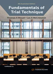Fundamentals of Trial Technique 4e | Zookal Textbooks | Zookal Textbooks
