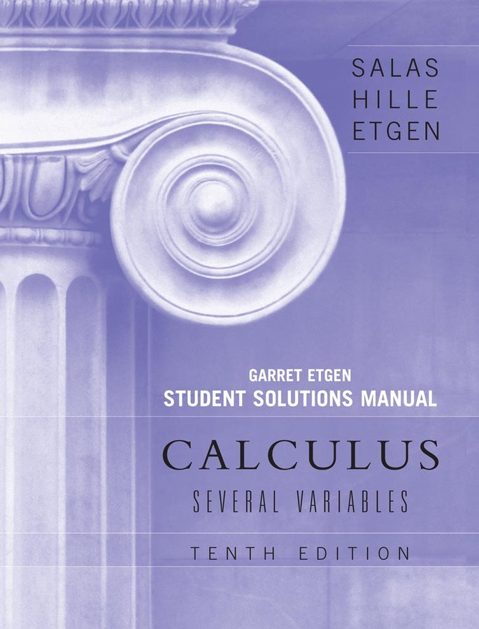 Student Solutions Manual to accompany Calculus: Several Variables, 10e (Chapters 13 - 19) | Zookal Textbooks | Zookal Textbooks