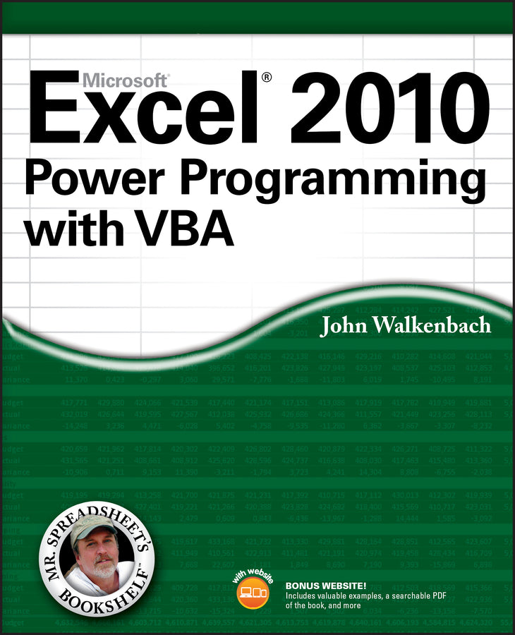 Excel 2010 Power Programming with VBA | Zookal Textbooks | Zookal Textbooks