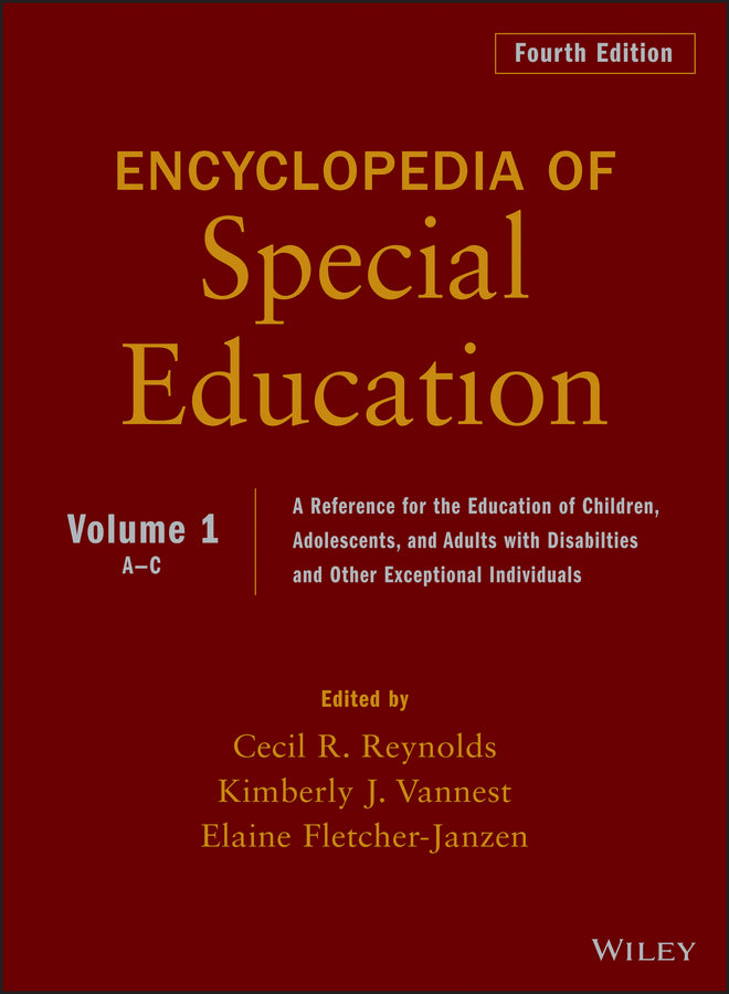 Encyclopedia of Special Education, Volume 1 | Zookal Textbooks | Zookal Textbooks