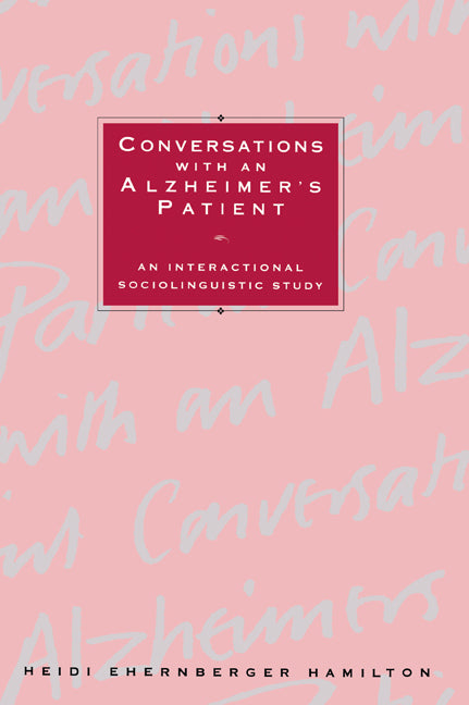 Conversations with an Alzheimer's Patient | Zookal Textbooks | Zookal Textbooks