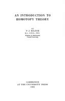 An Introduction to Homotopy Theory | Zookal Textbooks | Zookal Textbooks
