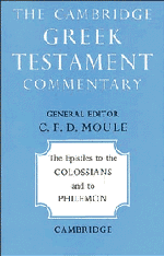 The Epistles to the Colossians and to Philemon | Zookal Textbooks | Zookal Textbooks