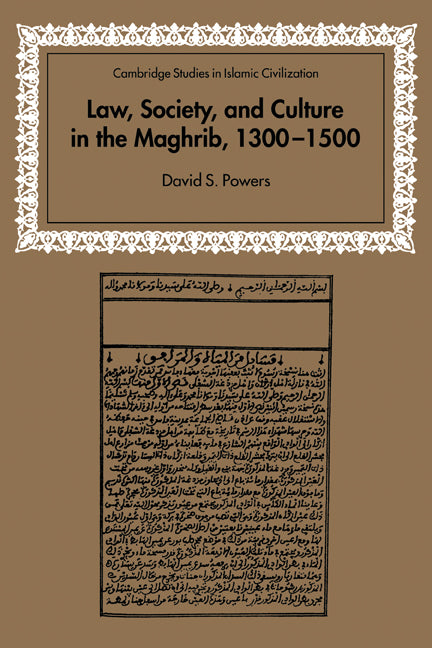 Law, Society and Culture in the Maghrib, 1300–1500 | Zookal Textbooks | Zookal Textbooks