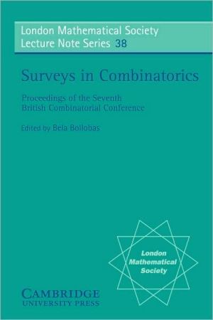 Surveys in Combinatorics | Zookal Textbooks | Zookal Textbooks
