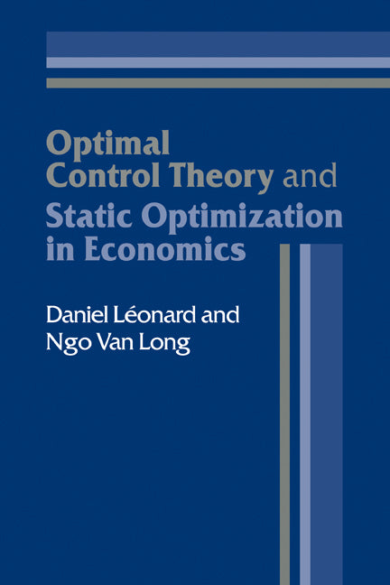 Optimal Control Theory and Static Optimization in Economics | Zookal Textbooks | Zookal Textbooks