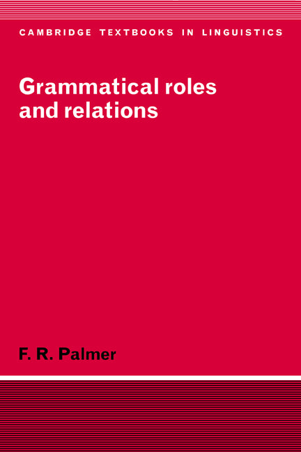 Grammatical Roles and Relations | Zookal Textbooks | Zookal Textbooks