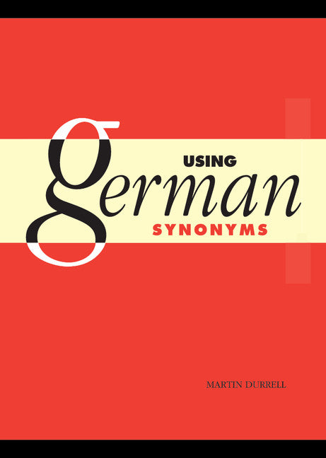Using German Synonyms | Zookal Textbooks | Zookal Textbooks