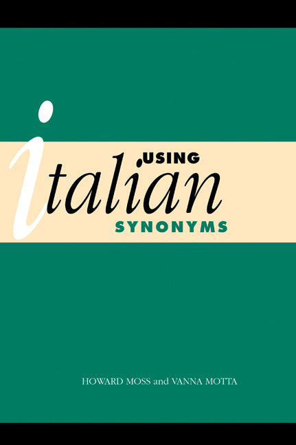 Using Italian Synonyms | Zookal Textbooks | Zookal Textbooks