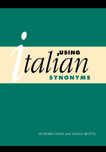 Using Italian Synonyms | Zookal Textbooks | Zookal Textbooks