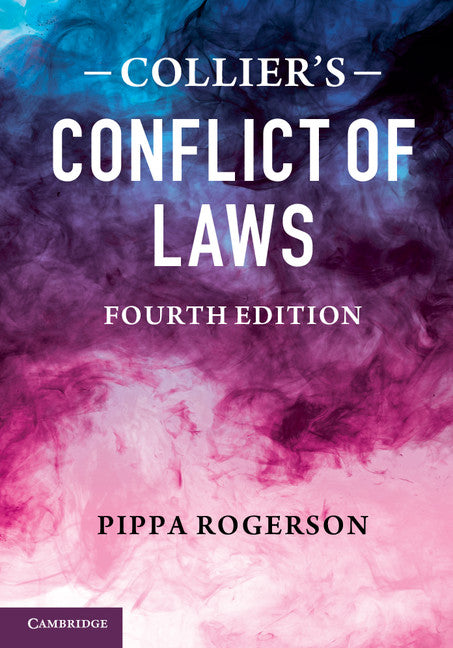 Collier's Conflict of Laws | Zookal Textbooks | Zookal Textbooks