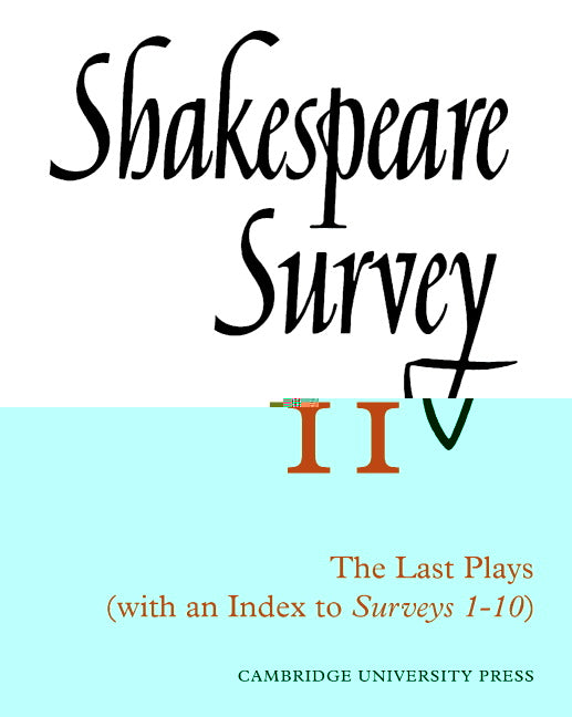 Shakespeare Survey With Index 1-10 | Zookal Textbooks | Zookal Textbooks